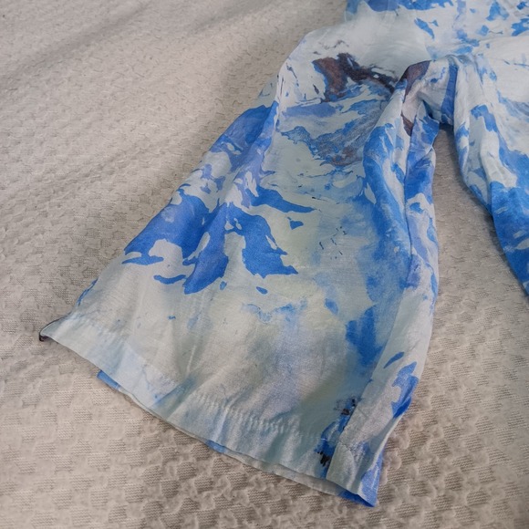 Habitat Clothes To Live In Blue‎ Tie Dye Tunic Xs Lagenlook Art To Wear  Beachy - Picture 3 of 10